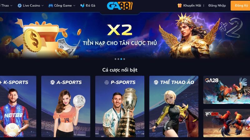 Có thể nạp tiền GA88 bằng nhiều hình thức