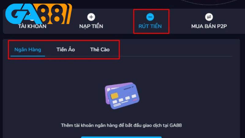 Quá trình rút tiền GA88 diễn ra nhanh chóng và an toàn